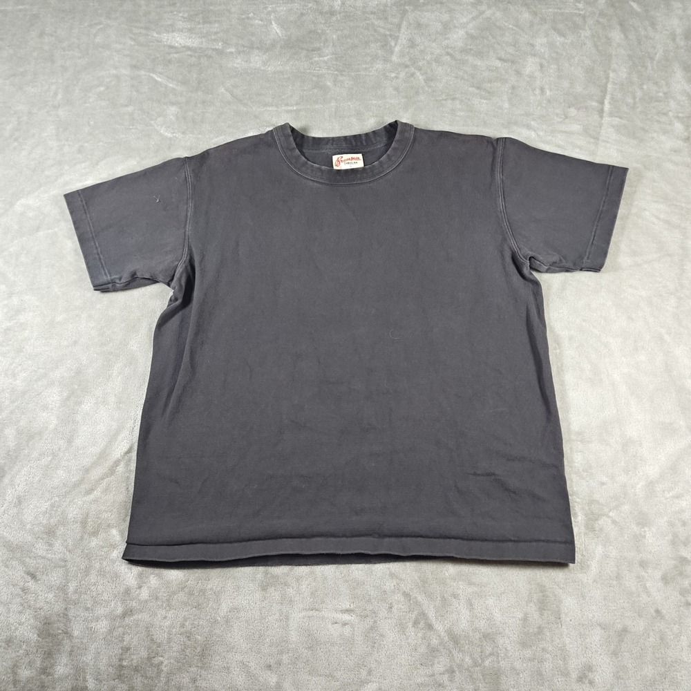 Bronson Mfg Co Tubular Shirt Mens Large Faded Spun Cotton Heavyweight Loopwheel